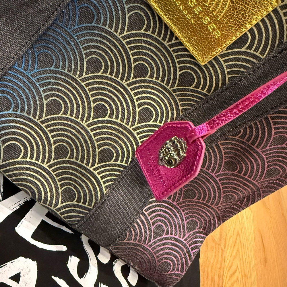 Kurt Geiger Rainbow Wave Tote with Black Accents - Picture 7 of 12